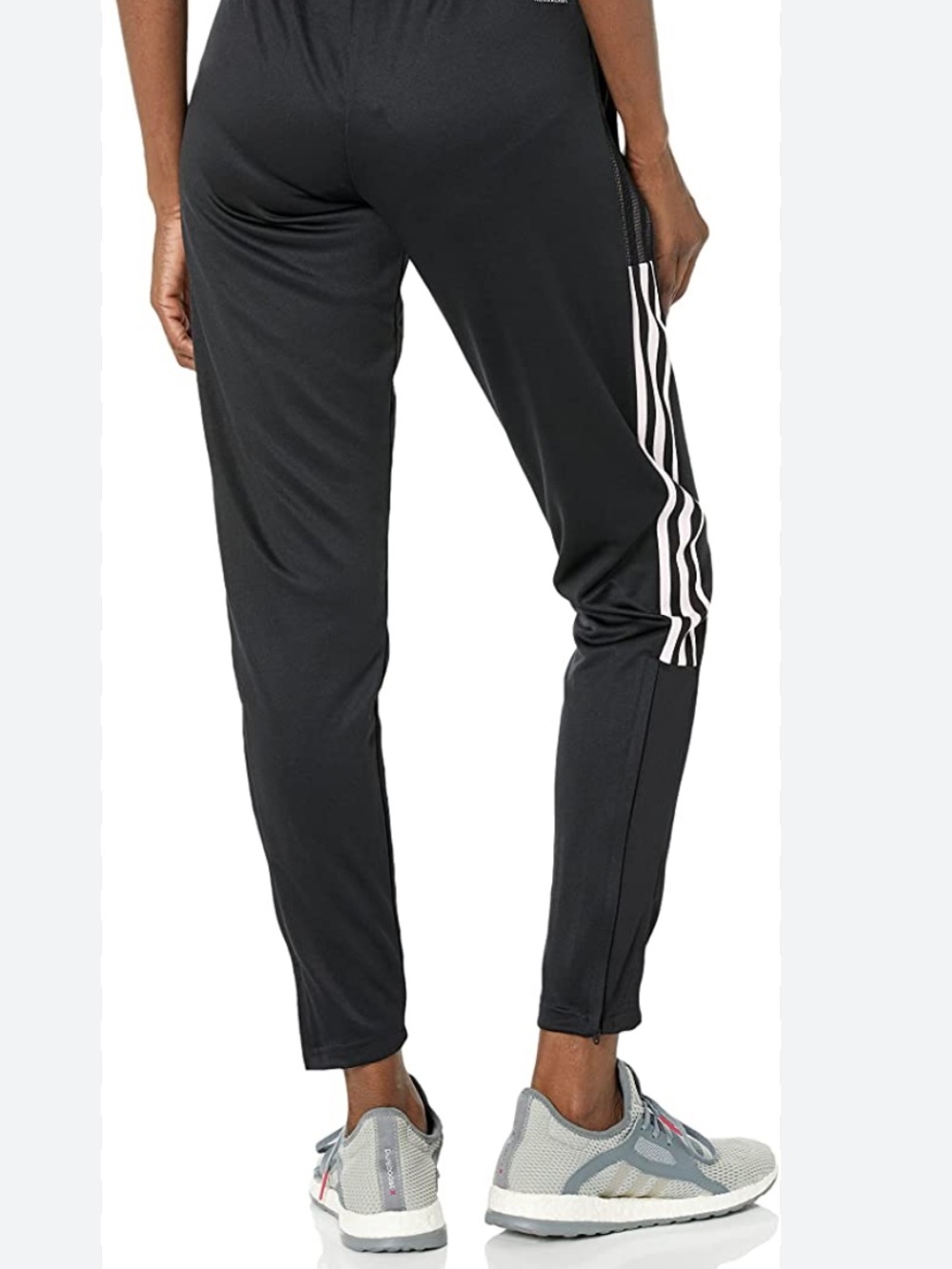 adidas Black Track Pants with White 3-Stripes
